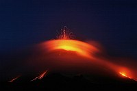 Mount Etna volcano 2006, eruption south east cone, boeckel