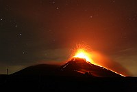 Mount Etna volcano 2006, eruption south east cone