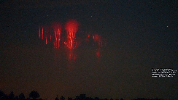 Red Sprites over Czech Republic and Poland 29 June 22 by Th. Boeckel