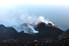 Stromboli 2009, crater terrace