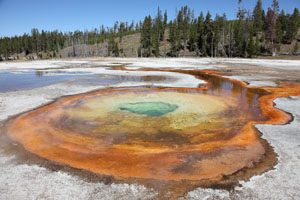 Chromatic Pool, Hot Spring, Upper Geyser Basin, Yellowstone